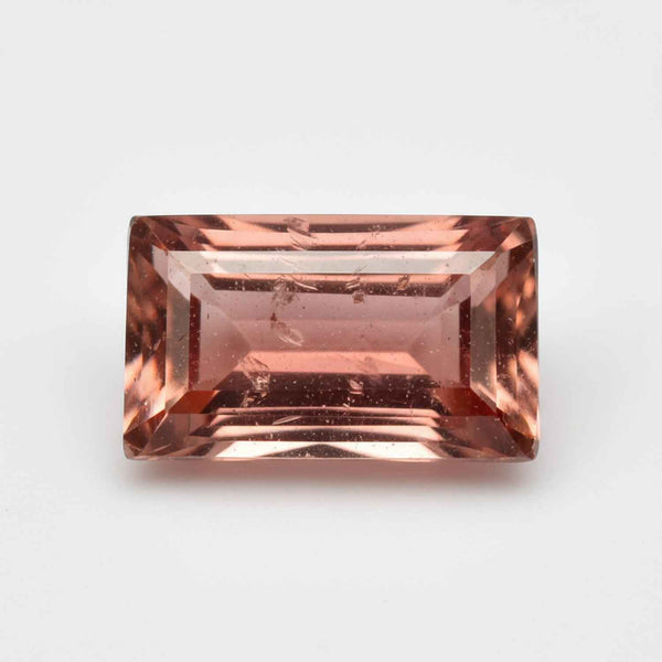 Hessonite Garnet (Gomed) 1PC Chunky 10x20 MM Baguette Faceted Red Shine Precious Loose Gems