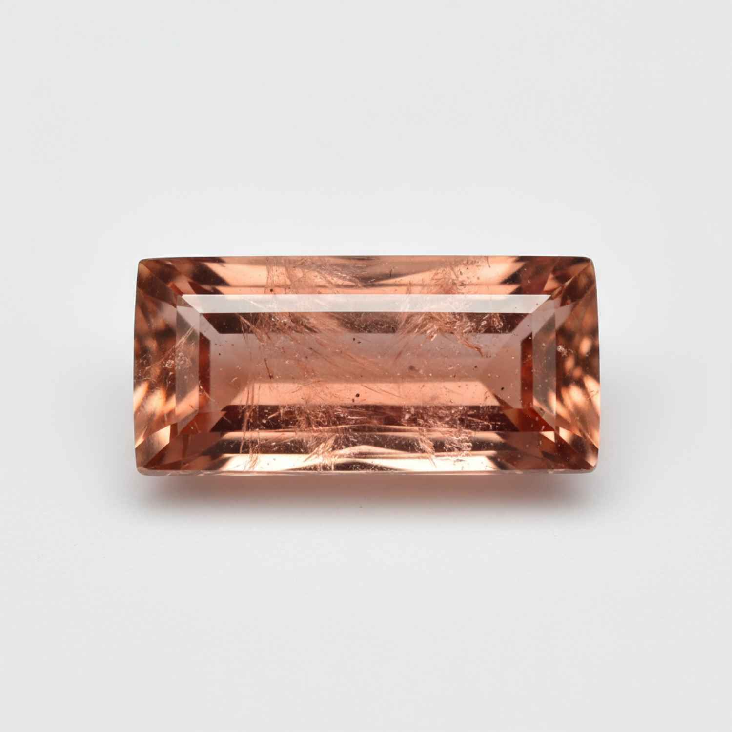 Hessonite Garnet (Gomed) 1PC Tiny 4x8 MM Baguette Faceted Red Sparkling Precious Gems