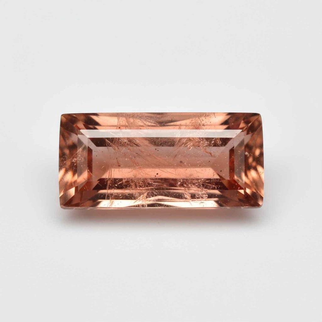 Hessonite Garnet (Gomed) 1PC Tiny 4x8 MM Baguette Faceted Red Sparkling Precious Gems