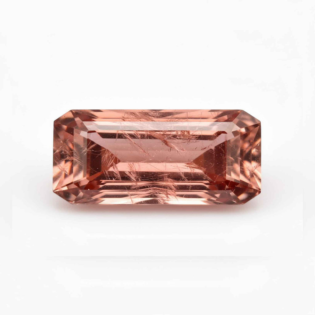 Hessonite Garnet (Gomed) 1PC Small 6x12 MM Baguette Faceted Red Splendid Precious Loose Gemstone