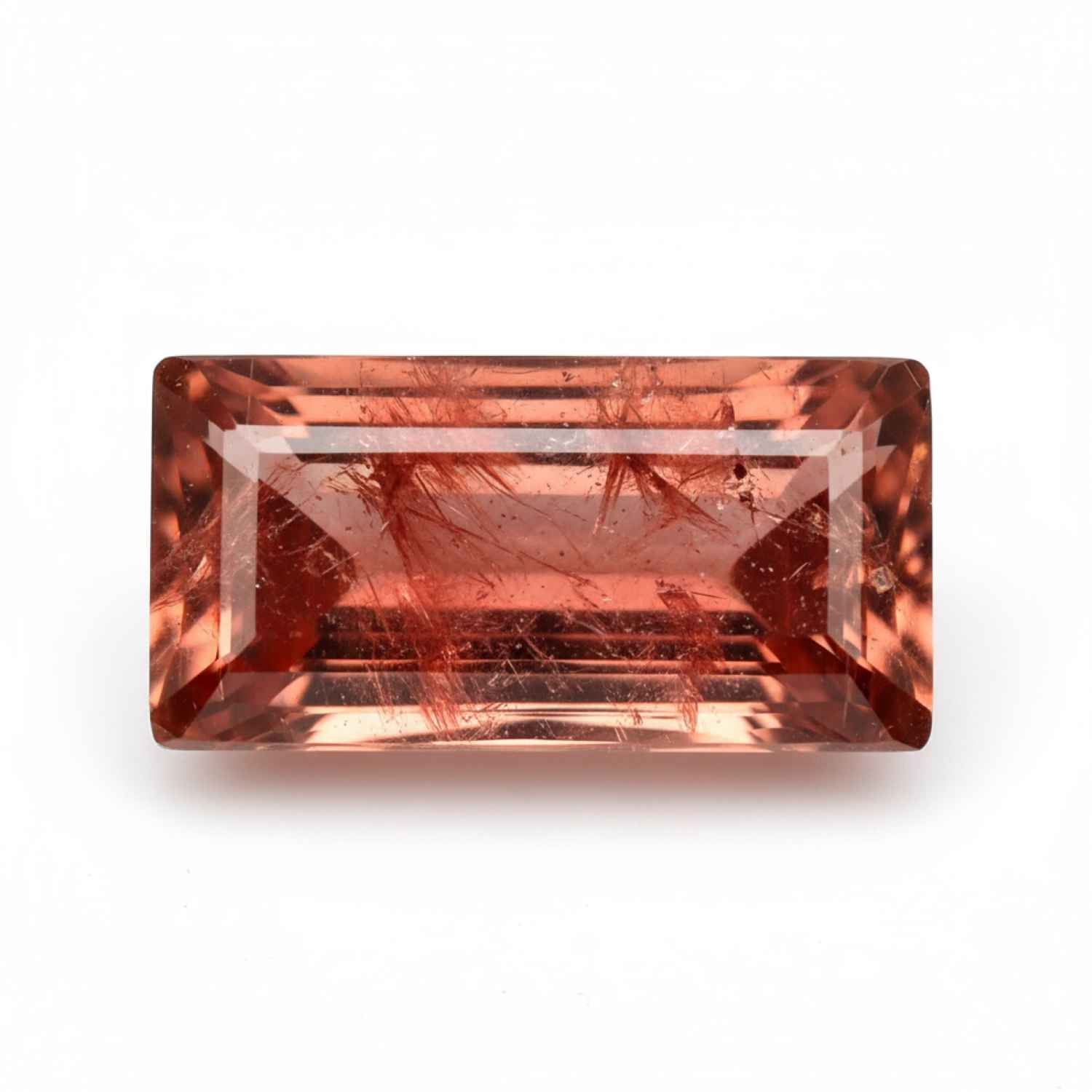 Hessonite Garnet (Gomed) 1PC Small 6x12 MM Baguette Faceted Red Splendid Precious Loose Gemstone Второстепенное изображение товара