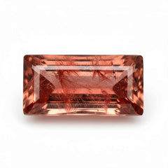 Hessonite Garnet (Gomed) 1PC Small 6x12 MM Baguette Faceted Red Splendid Precious Loose Gemstone