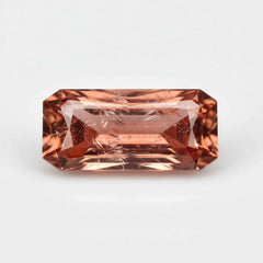 Hessonite Garnet (Gomed) 1PC Large 8x16 MM Baguette Faceted Red Lustrous Precious Gems