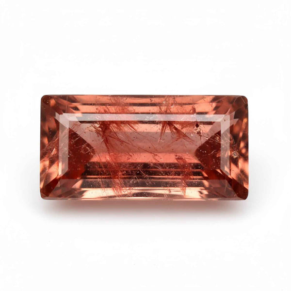 Hessonite Garnet (Gomed) 1PC Large 8x16 MM Baguette Faceted Red Lustrous Precious Gems