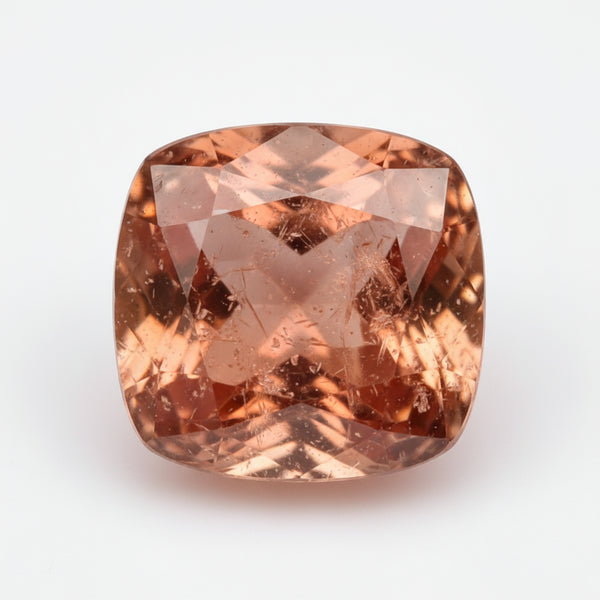 Hessonite Garnet (Gomed) 1PC Large 11x11 MM Cushion Faceted Red Fine Precious Loose Gemstone
