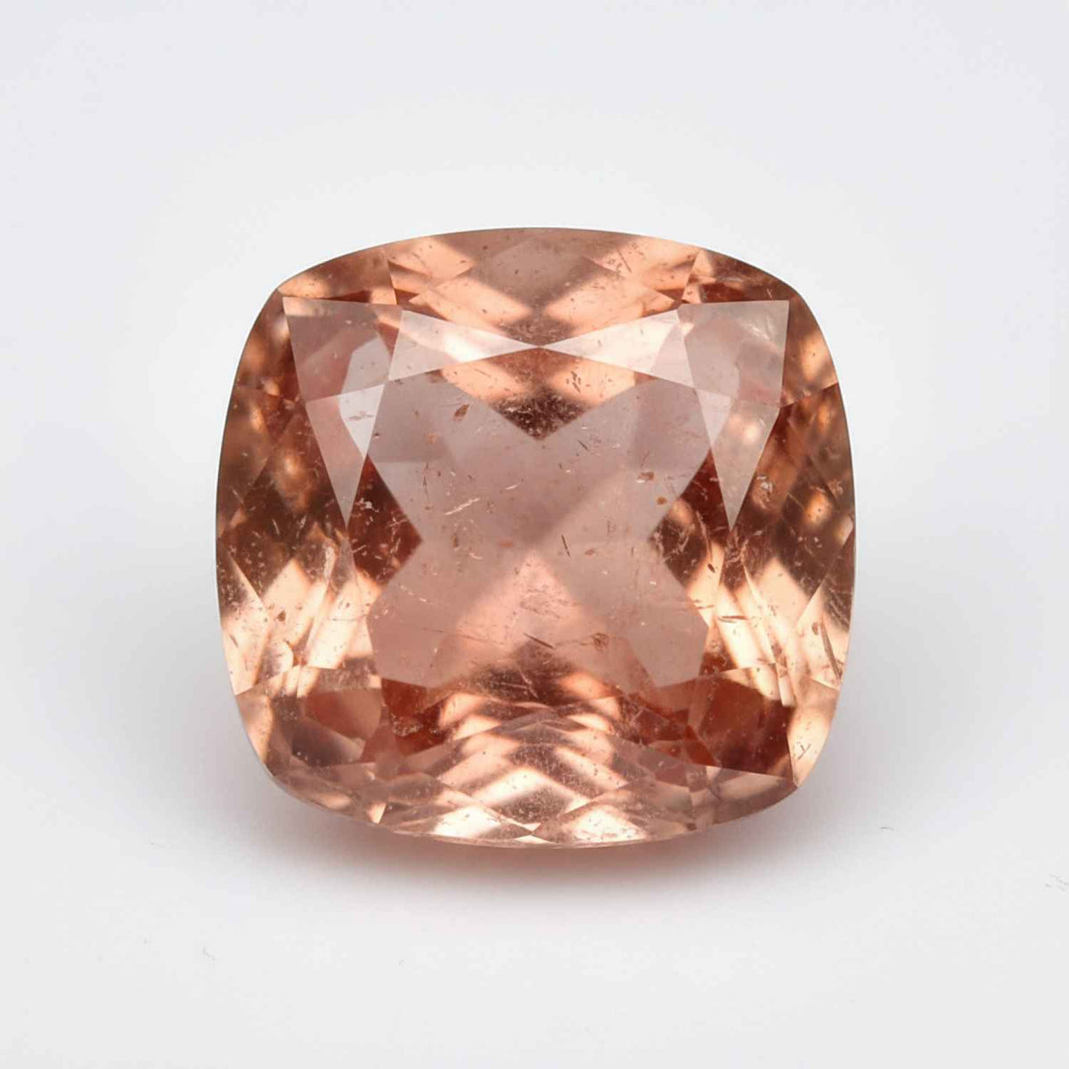 Hessonite Garnet (Gomed) 1PC Large 12x12 MM Cushion Faceted Red High-Quality Precious Loose Gemstones