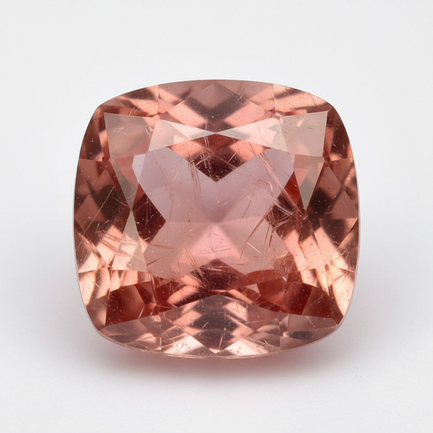 Hessonite Garnet (Gomed) 1PC Chunky 15x15 MM Cushion Faceted Red Superior Precious Loose Gemstone Второстепенное изображение товара