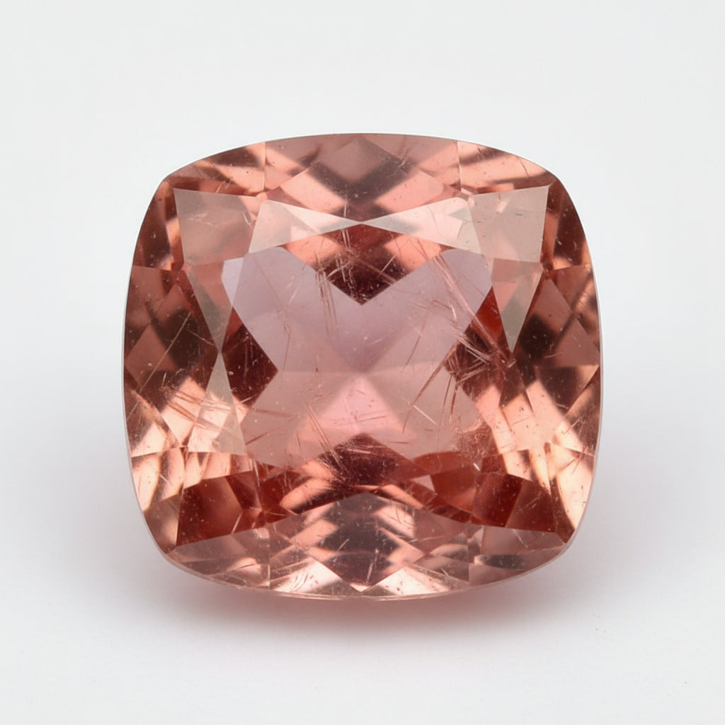 Hessonite Garnet (Gomed) 1PC Chunky 15x15 MM Cushion Faceted Red Superior Precious Loose Gemstone
