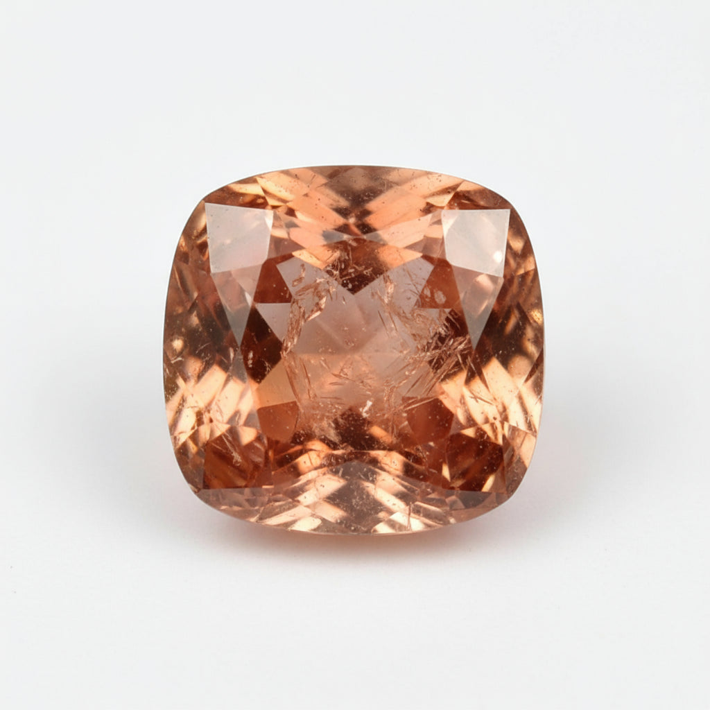 Hessonite Garnet (Gomed) 10PC Tiny 3x3 MM Cushion Faceted Red Fiery Precious Loose Gemstone