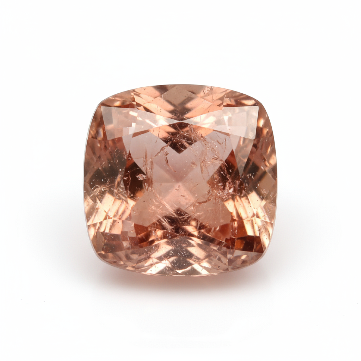 Hessonite Garnet (Gomed) 10PC Tiny 3x3 MM Cushion Faceted Red Fiery Precious Loose Gemstone Sekundär produktbild