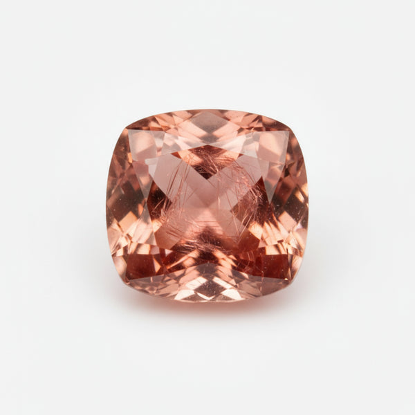 Hessonite Garnet (Gomed) 10PC Tiny 4x4 MM Cushion Faceted Red Brilliant Precious Loose Gemstones