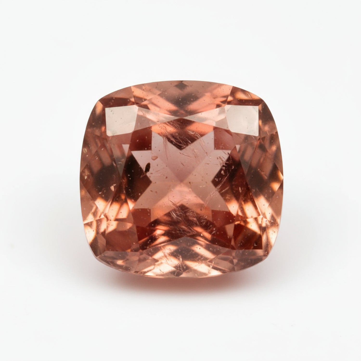 Hessonite Garnet (Gomed) 1PC Tiny 5x5 MM Cushion Faceted Red Sparkling Precious Gems