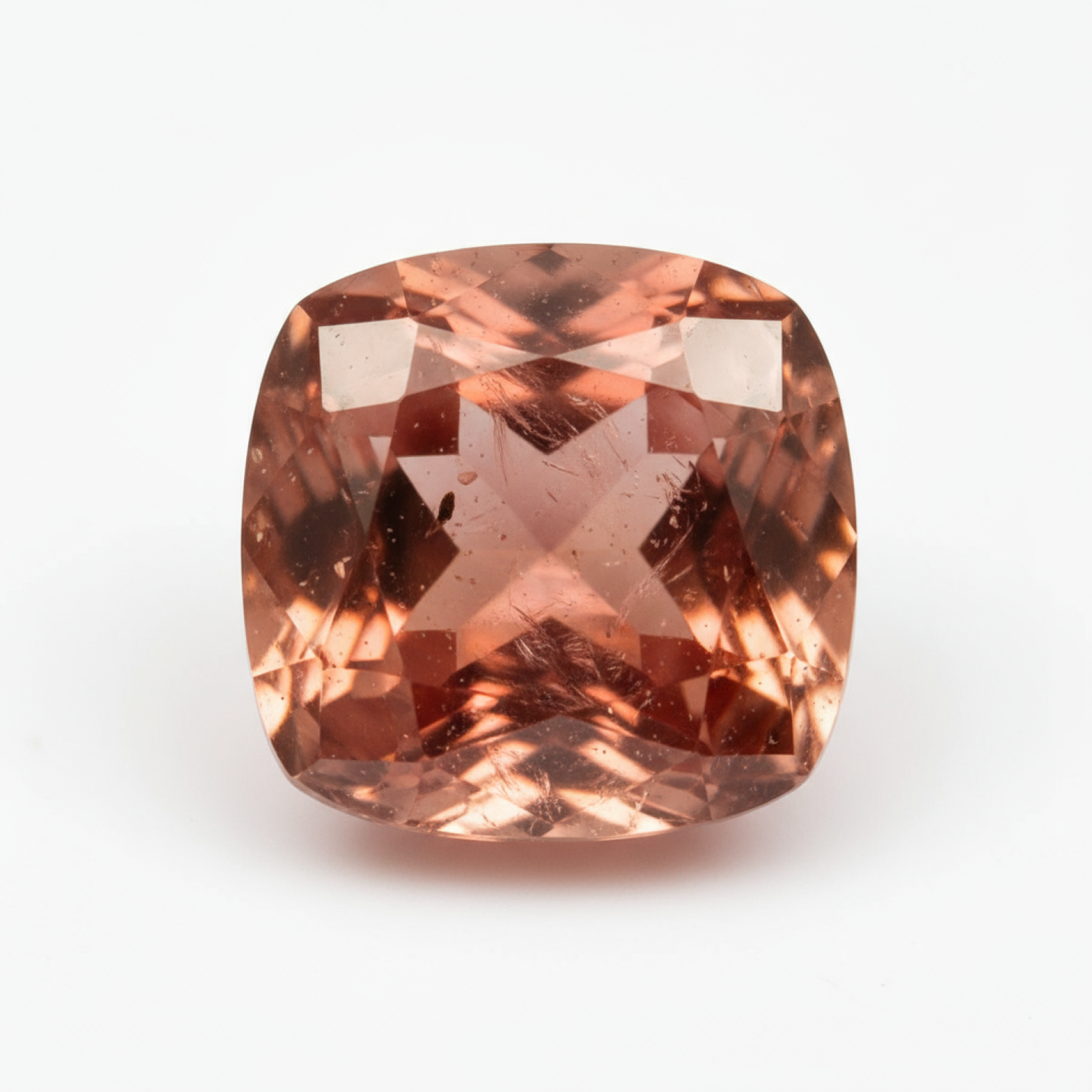 ヘソナイトガーネット（ゴメッド）1個　小粒　5x5mm　クッションファセット　レッド　輝く貴石 サブ画像