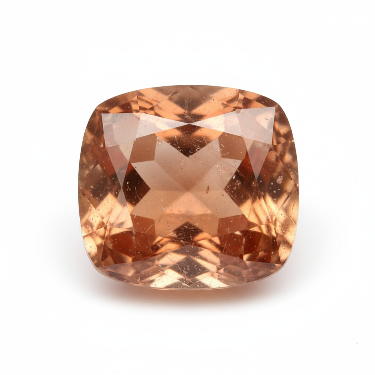 Hessonite Garnet (Gomed) 1PC Small 7x7 MM Cushion Faceted Red Splendid Precious Loose Gemstone Secondary image