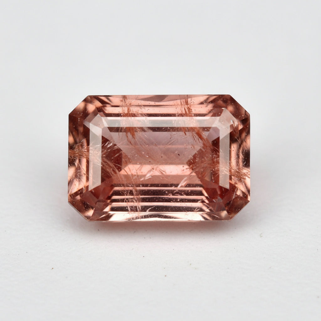 Hessonite Garnet (Gomed) 1PC Chunky 12x16 MM Emerald Faceted Red Shine Precious Loose Gemstones