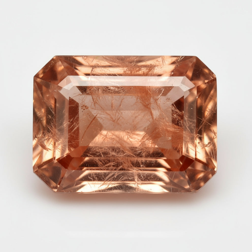 Hessonite Garnet (Gomed) 1PC Chunky 15x20 MM Emerald Faceted Red High-Quality Precious Loose Gems