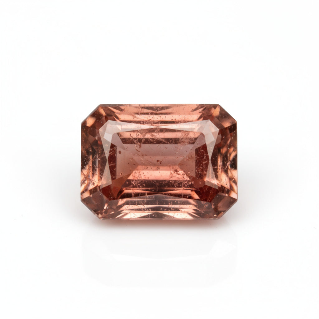 Hessonite Garnet (Gomed) 1PC Tiny 4x6 MM Emerald Faceted Red Natural Precious Gems