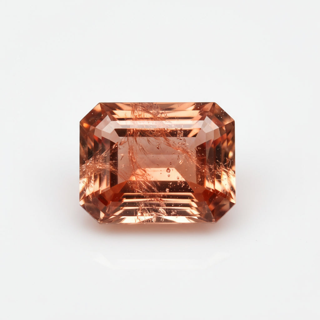 Hessonite Garnet (Gomed) 1PC Tiny 5x7 MM Emerald Faceted Red Genuine Precious Loose Gems