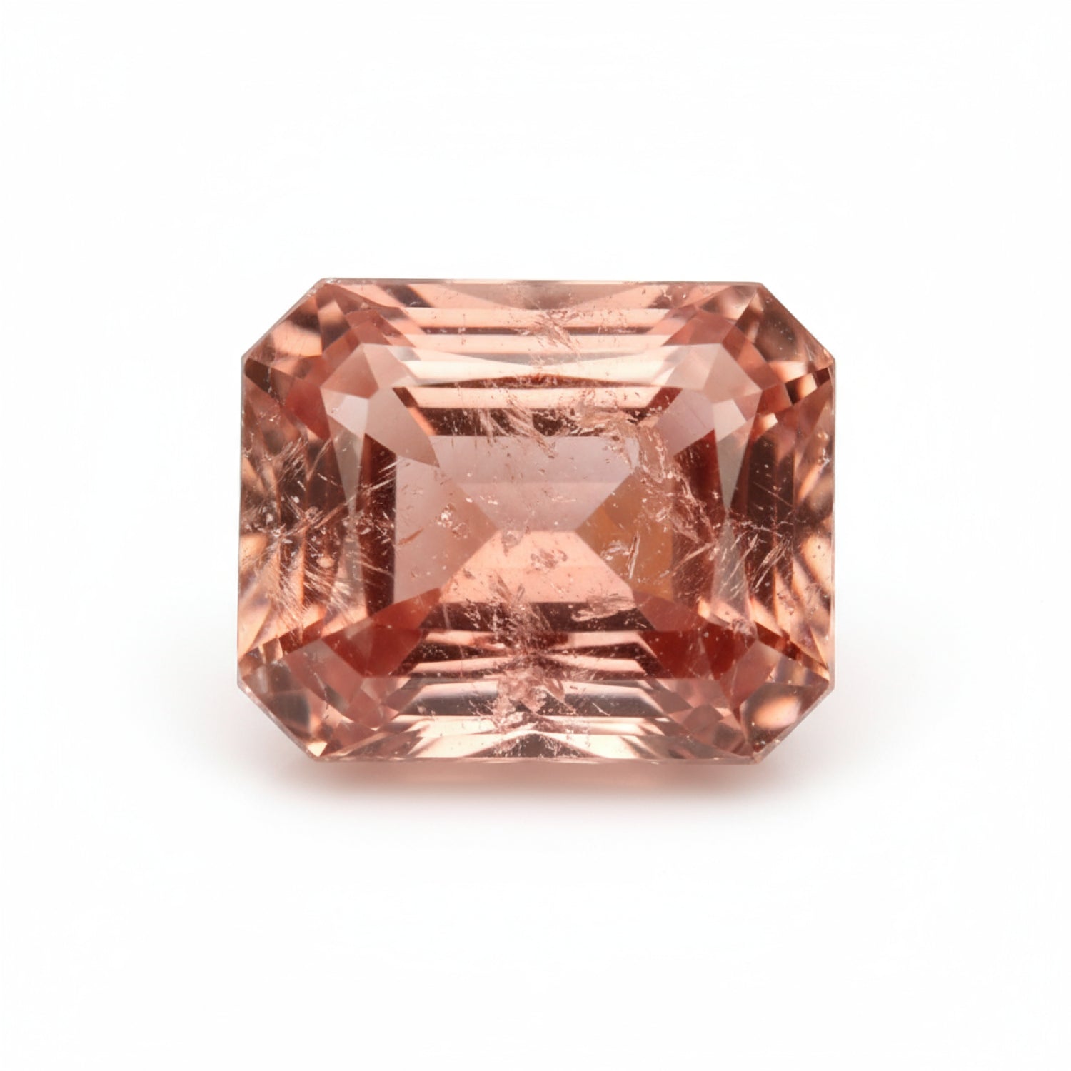 Hessonite Garnet (Gomed) 1PC Small 6x8 MM Emerald Faceted Red Superior Precious Loose Gemstone