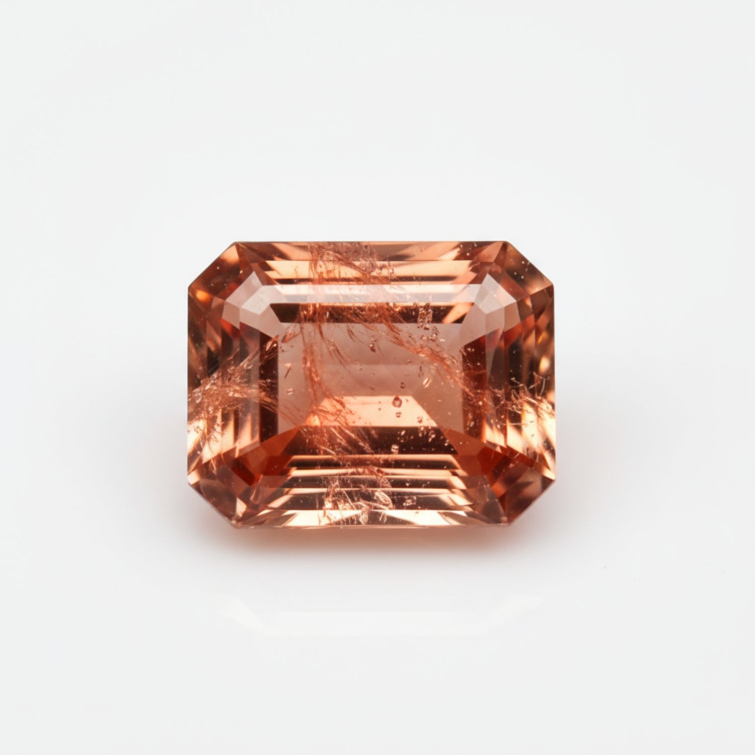 Hessonite Garnet (Gomed) 1PC Small 6x8 MM Emerald Faceted Red Superior Precious Loose Gemstone