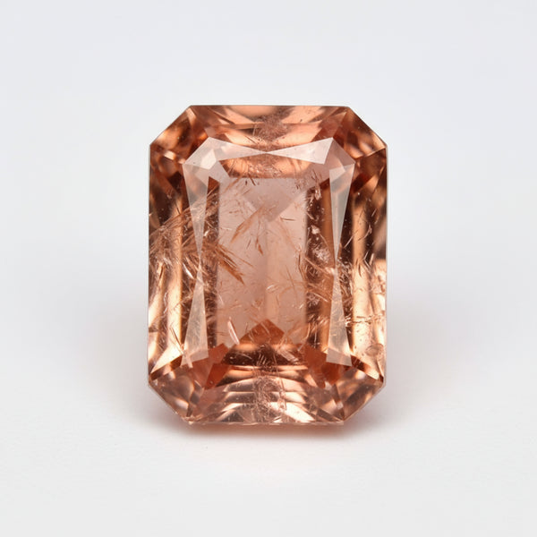 Hessonite Garnet (Gomed) 1PC Medium 7x10 MM Emerald Faceted Red Brilliant Precious Loose Gems