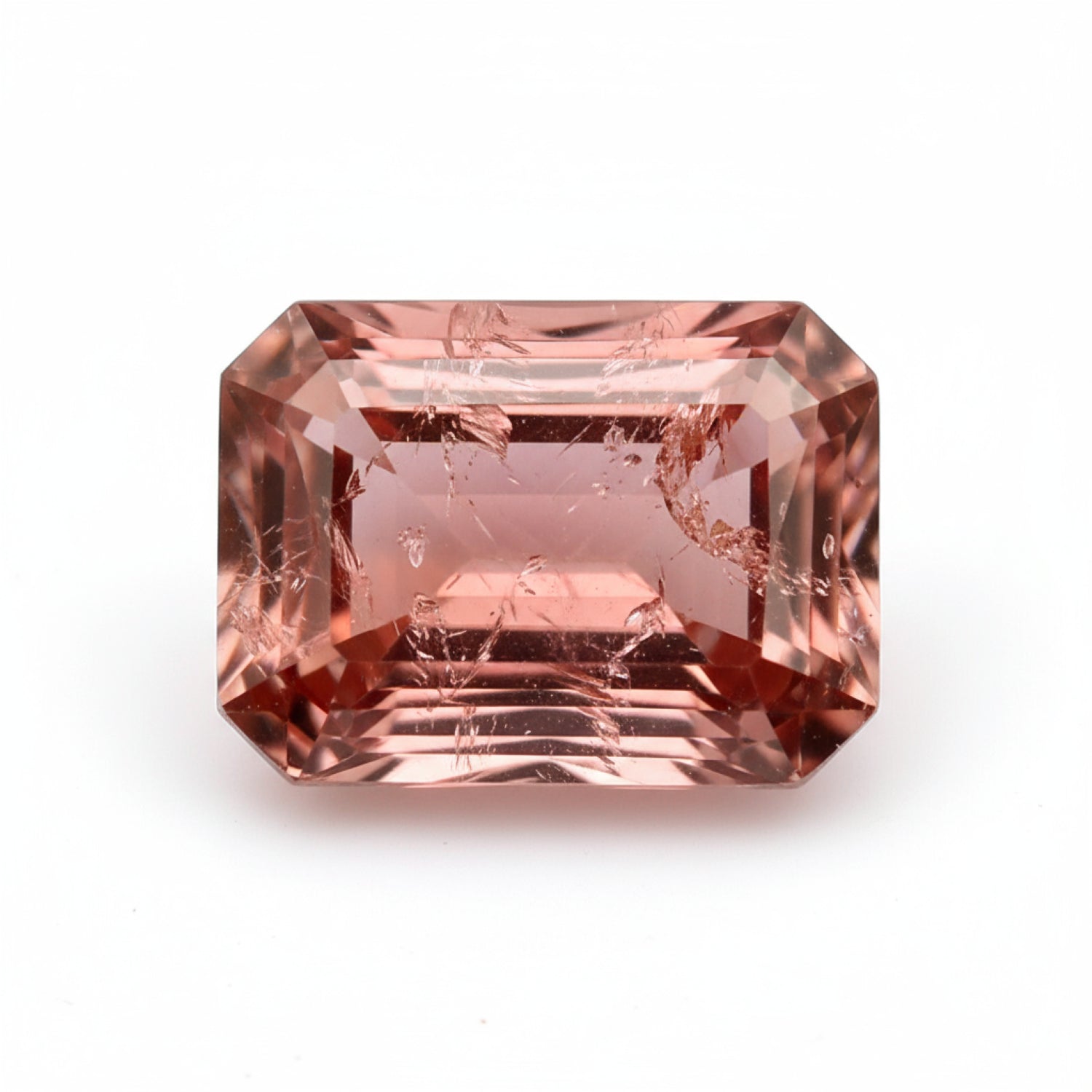 Hessonite Garnet (Gomed) 1PC Small 7x9 MM Emerald Faceted Red Fiery Precious Gems