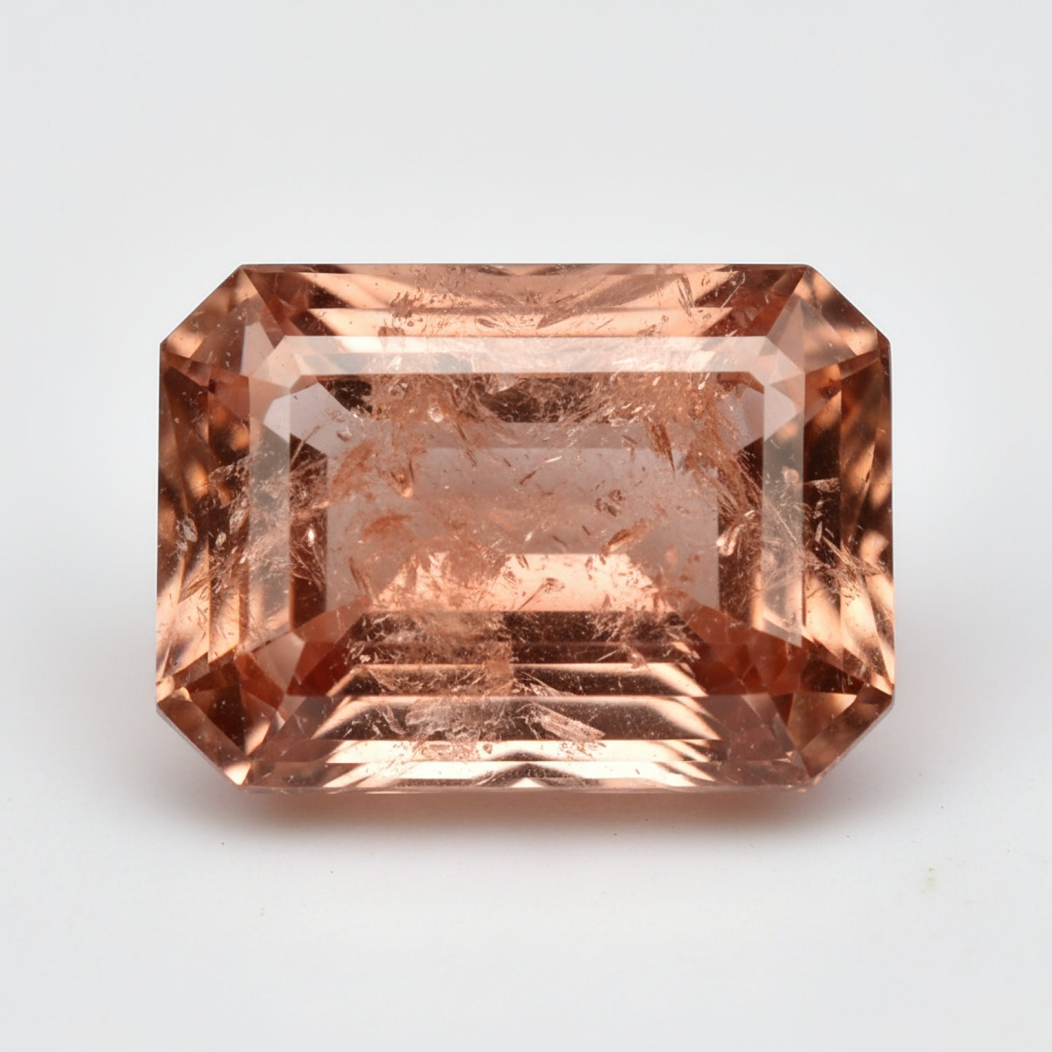 Hessonite Garnet (Gomed) 1PC Medium 8x10 MM Emerald Faceted Red Sparkling Precious Loose Gemstone