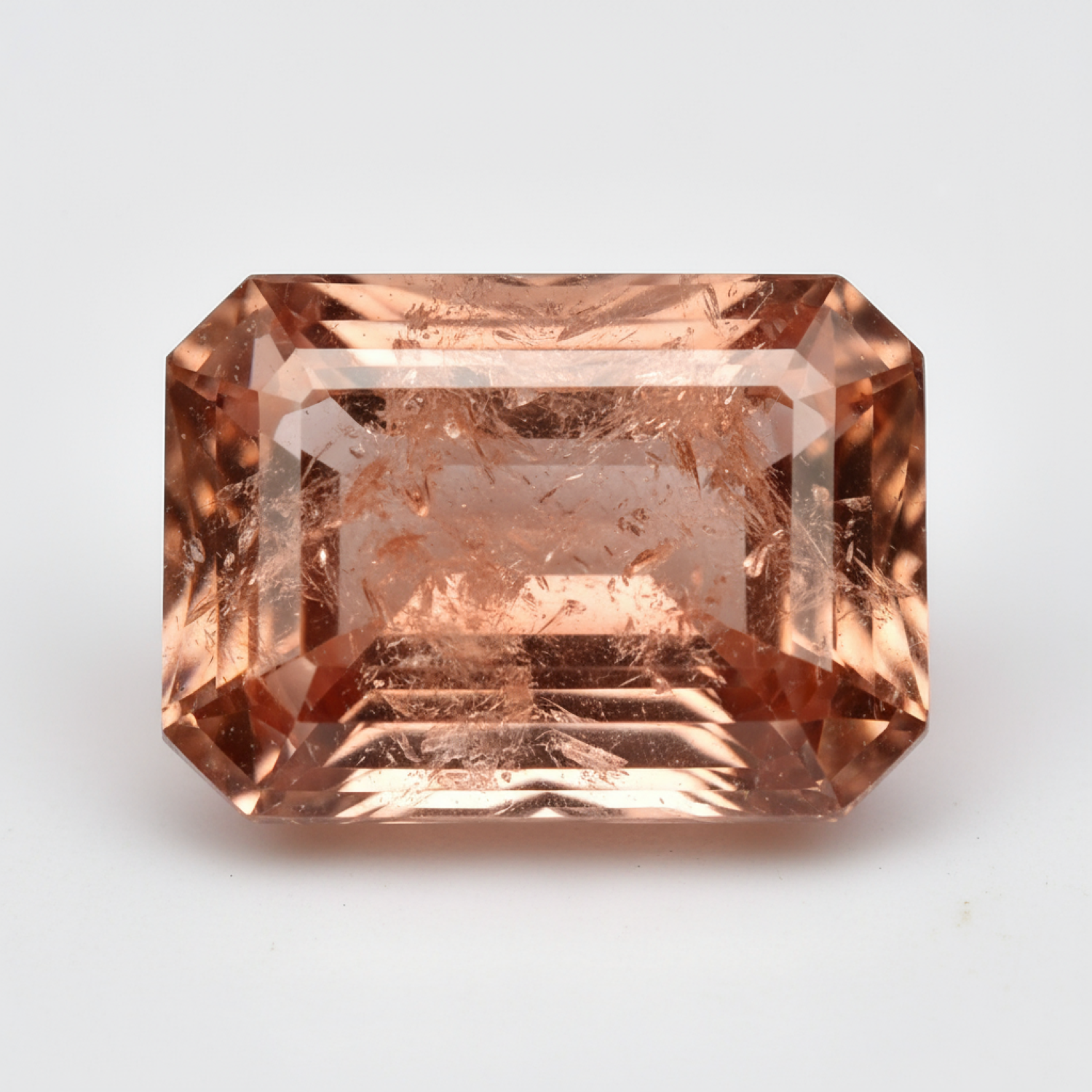 Hessonite Garnet (Gomed) 1PC Medium 8x10 MM Emerald Faceted Red Sparkling Precious Loose Gemstone Secondary image