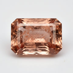 Hessonite Garnet (Gomed) 1PC Medium 8x10 MM Emerald Faceted Red Sparkling Precious Loose Gemstone