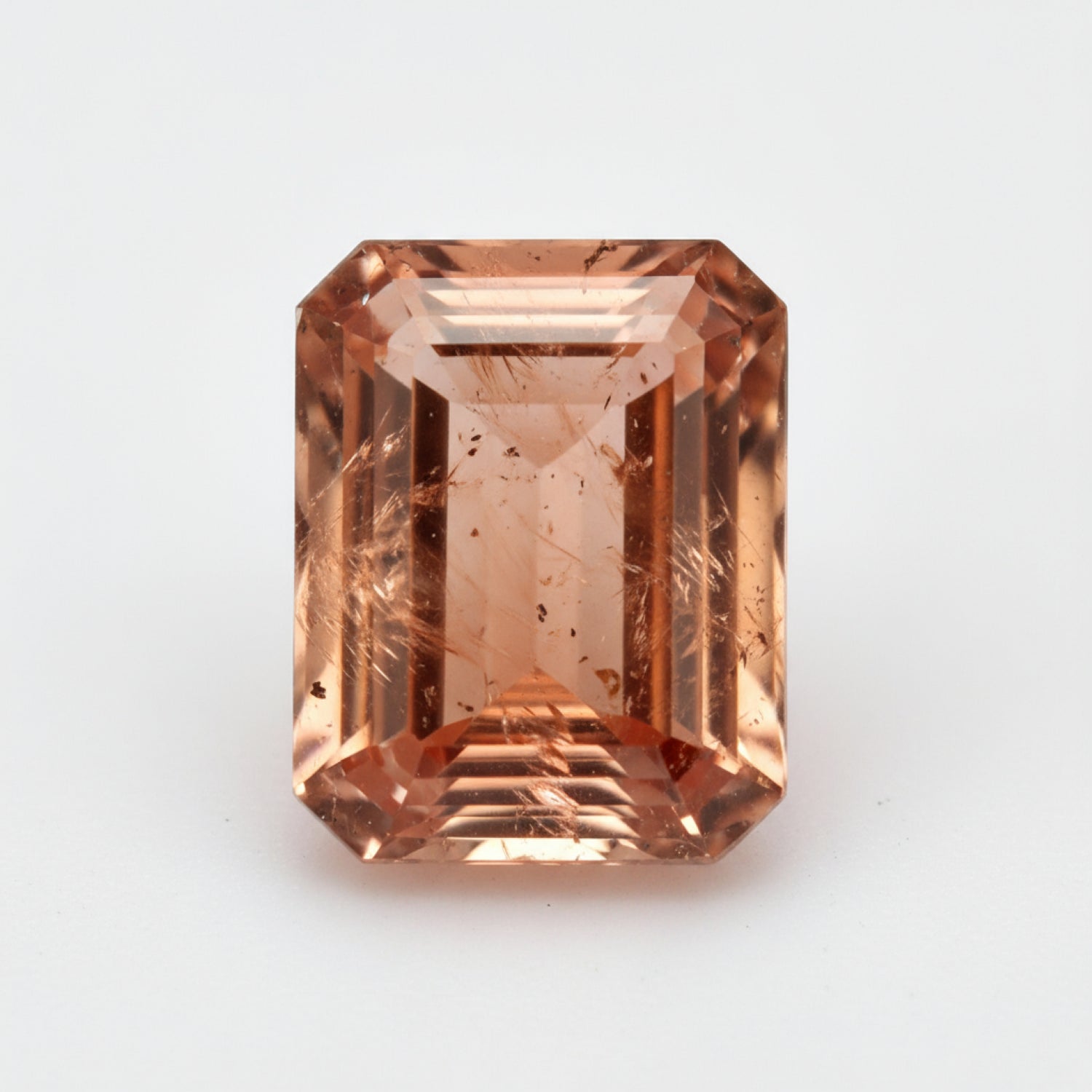 Hessonite Garnet (Gomed) 1PC Large 8x12 MM Emerald Faceted Red Splendid Precious Gems