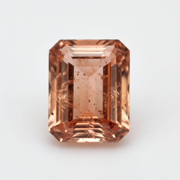 Hessonite Garnet (Gomed) 1PC Large 8x12 MM Emerald Faceted Red Splendid Precious Gems