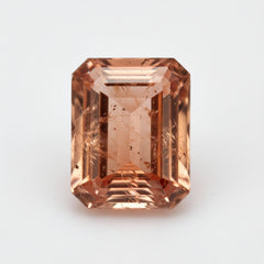 Hessonite Garnet (Gomed) 1PC Large 8x12 MM Emerald Faceted Red Splendid Precious Gems