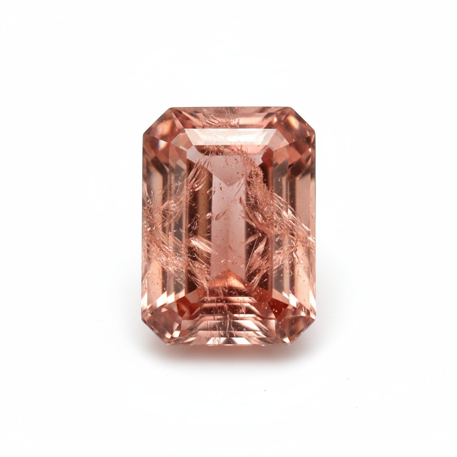 Hessonite Garnet (Gomed) 1PC Large 9x11 MM Emerald Faceted Red Polished Precious Loose Gemstones