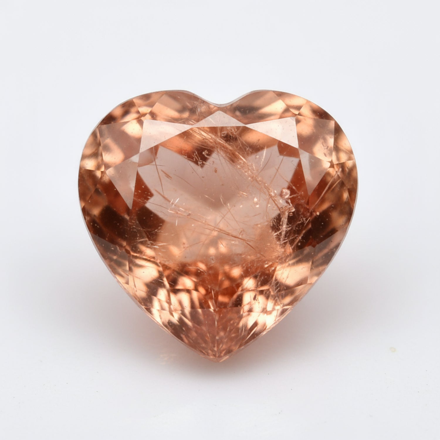 Hessonite Garnet (Gomed) 1PC Large 12x12 MM Heart Faceted Red High-Quality Precious Loose Gemstones