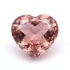 Hessonite Garnet (Gomed) 1PC Chunky 14x14 MM Heart Faceted Red Genuine Precious Loose Gems