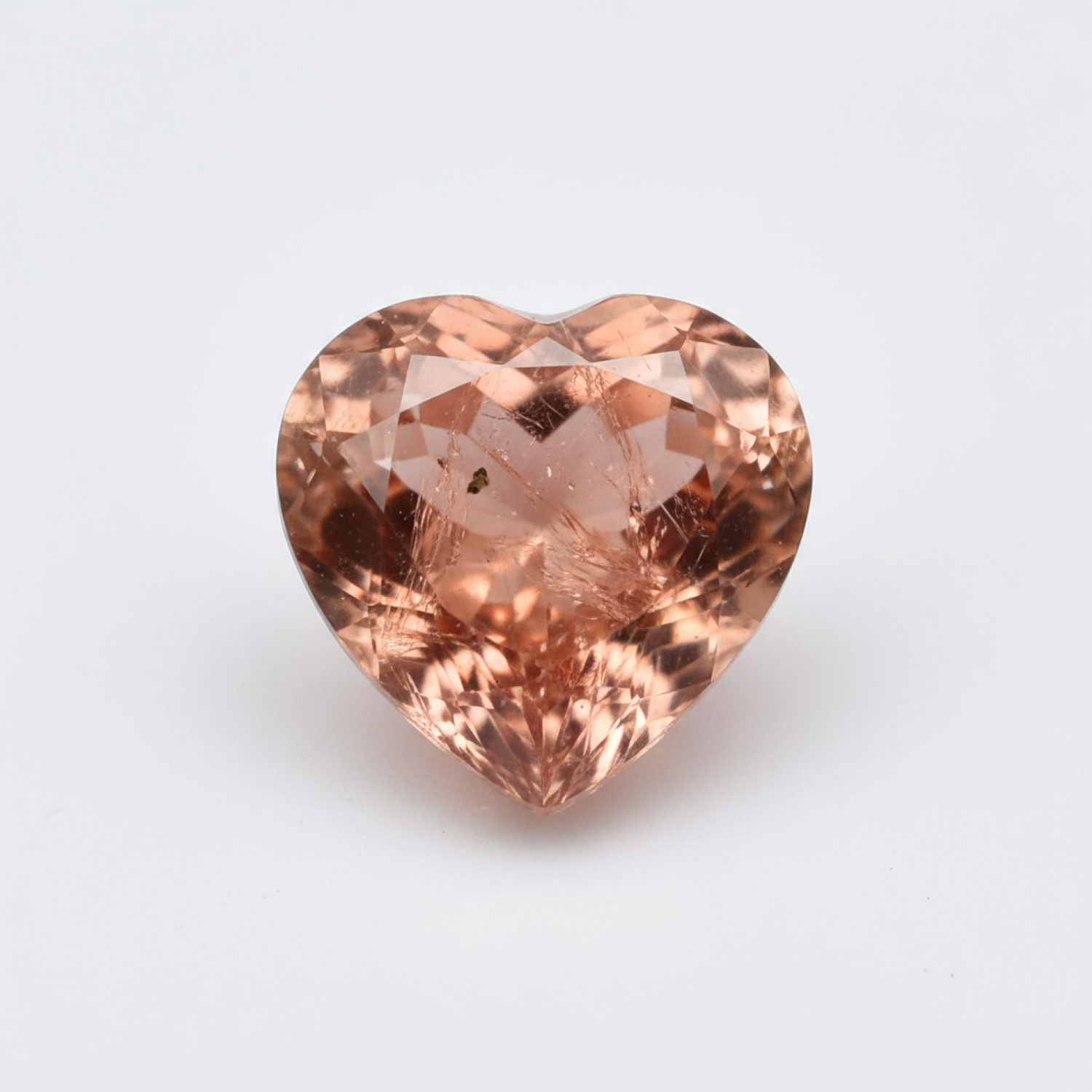 Hessonite Garnet (Gomed) 10PC Tiny 4x4 MM Heart Faceted Red Brilliant Precious Loose Gemstones Secundaire afbeelding