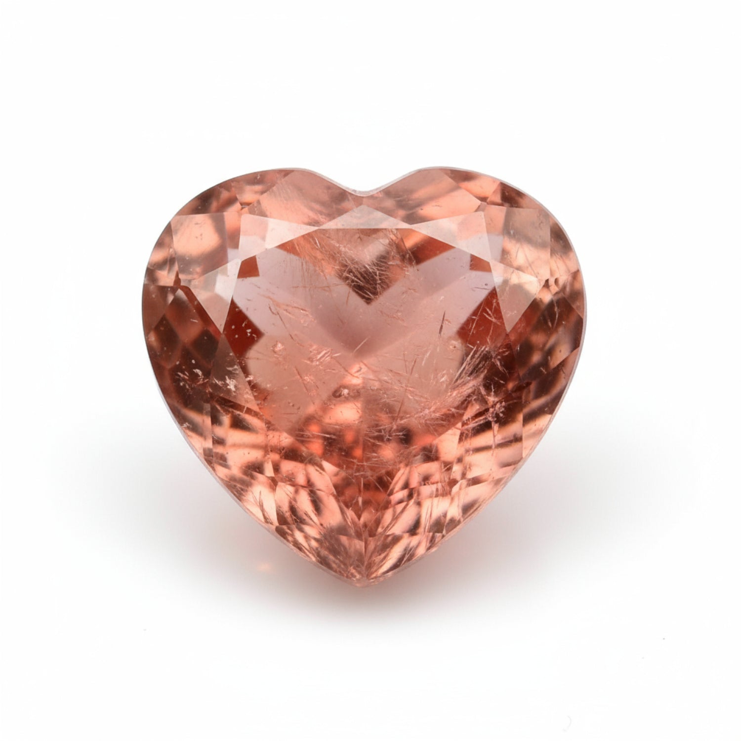 Hessonite Garnet (Gomed) 1PC Tiny 5x5 MM Heart Faceted Red Sparkling Precious Gems