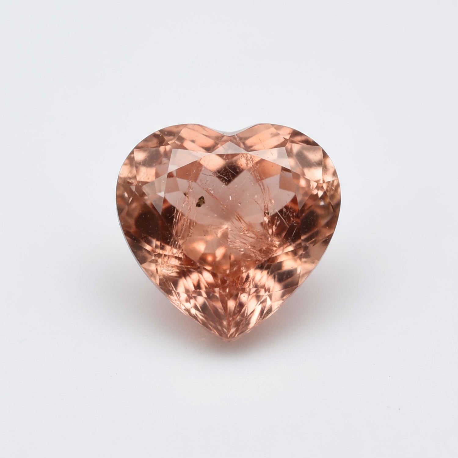 Hessonite Garnet (Gomed) 1PC Tiny 6x6 MM Heart Faceted Red Polished Precious Loose Gems