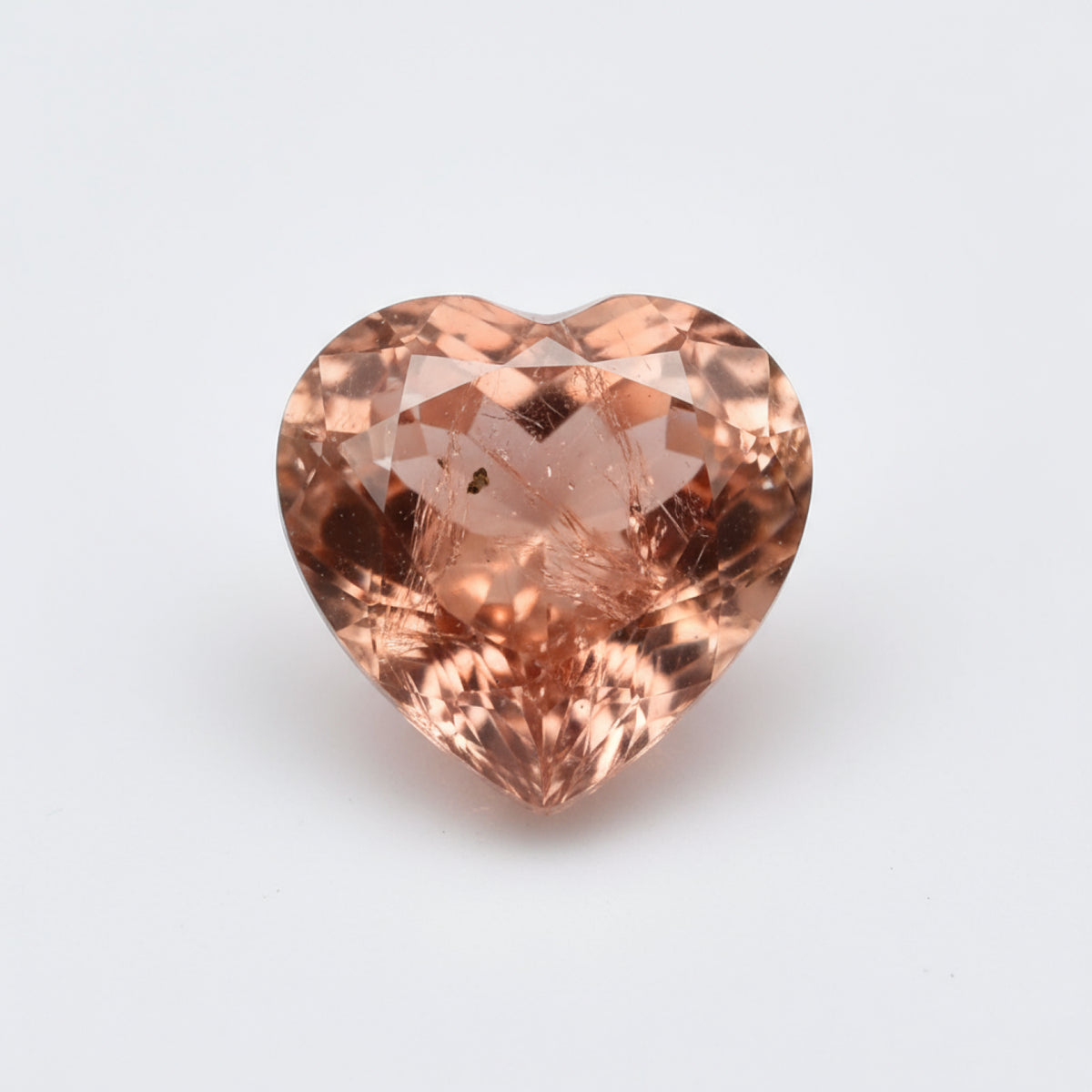 Hessonite Garnet (Gomed) 1PC Tiny 6x6 MM Heart Faceted Red Polished Precious Loose Gems