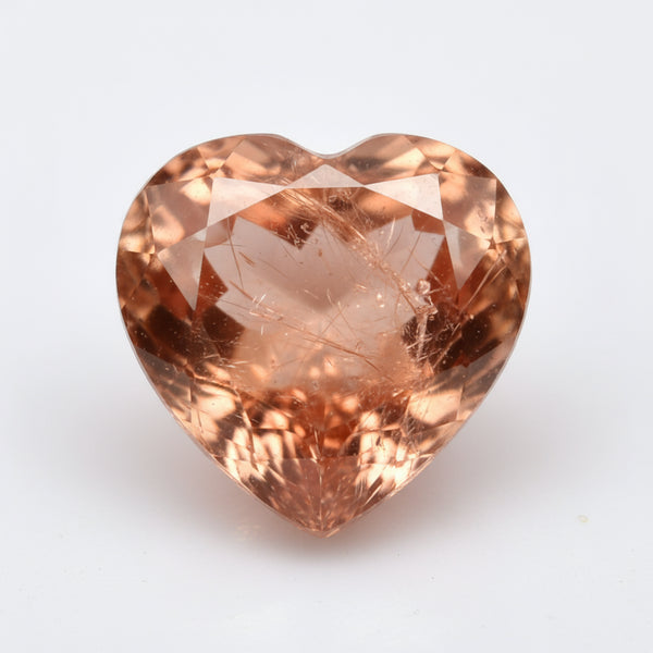 Hessonite Garnet (Gomed) 1PC Small 7x7 MM Heart Faceted Red Splendid Precious Loose Gemstone