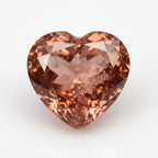 Hessonite Garnet (Gomed) 1PC Medium 9x9 MM Heart Faceted Red Lustrous Precious Gems