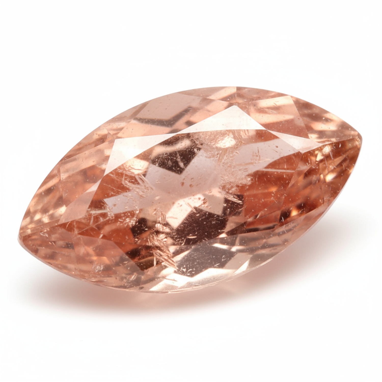 Hessonite Garnet (Gomed) 1PC Chunky 10x20 MM Marquise Faceted Red Brilliant Precious Loose Gemstones Immagine principale del prodotto