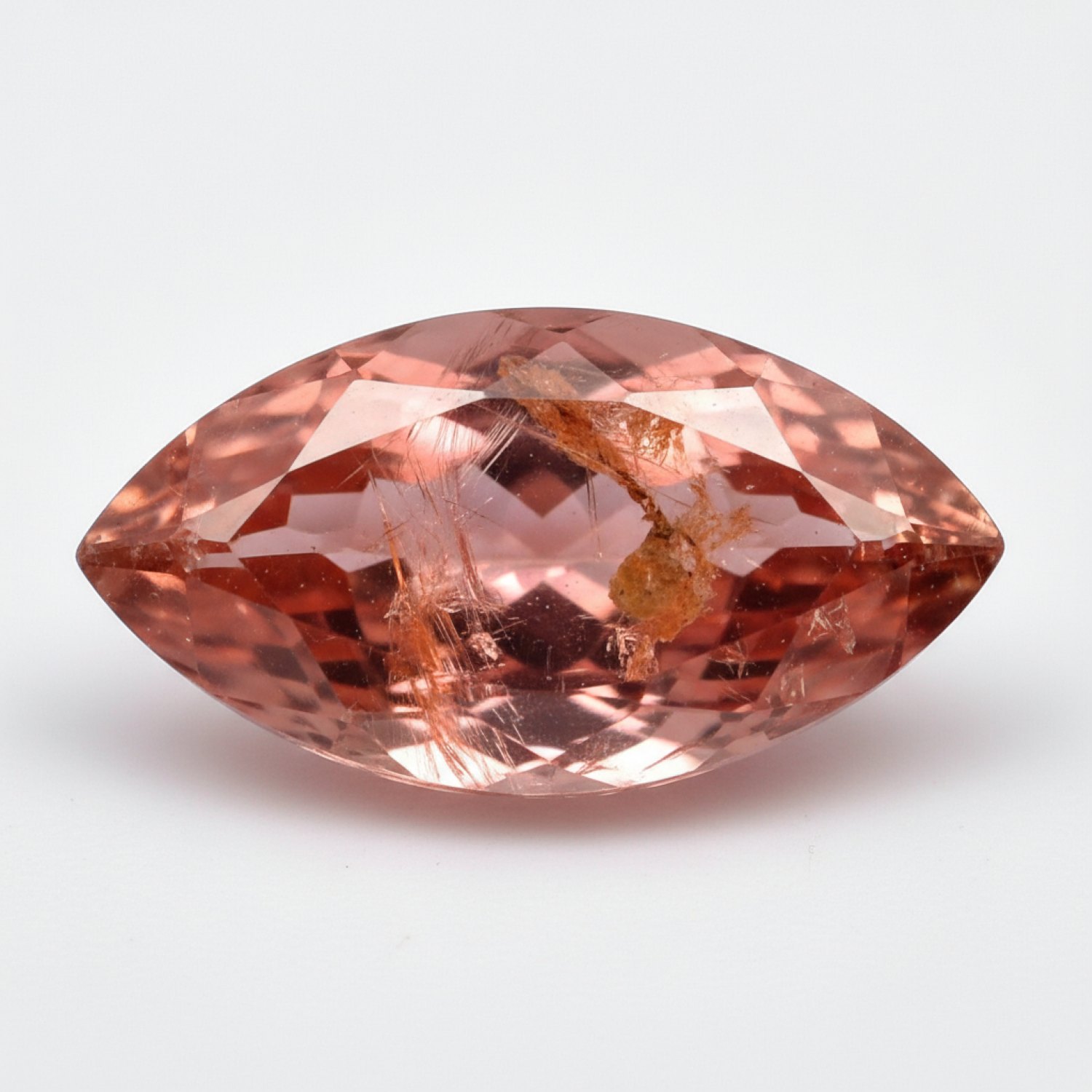 Hessonite Garnet (Gomed) 1PC Chunky 10x20 MM Marquise Faceted Red Brilliant Precious Loose Gemstones Immagine secondaria del prodotto