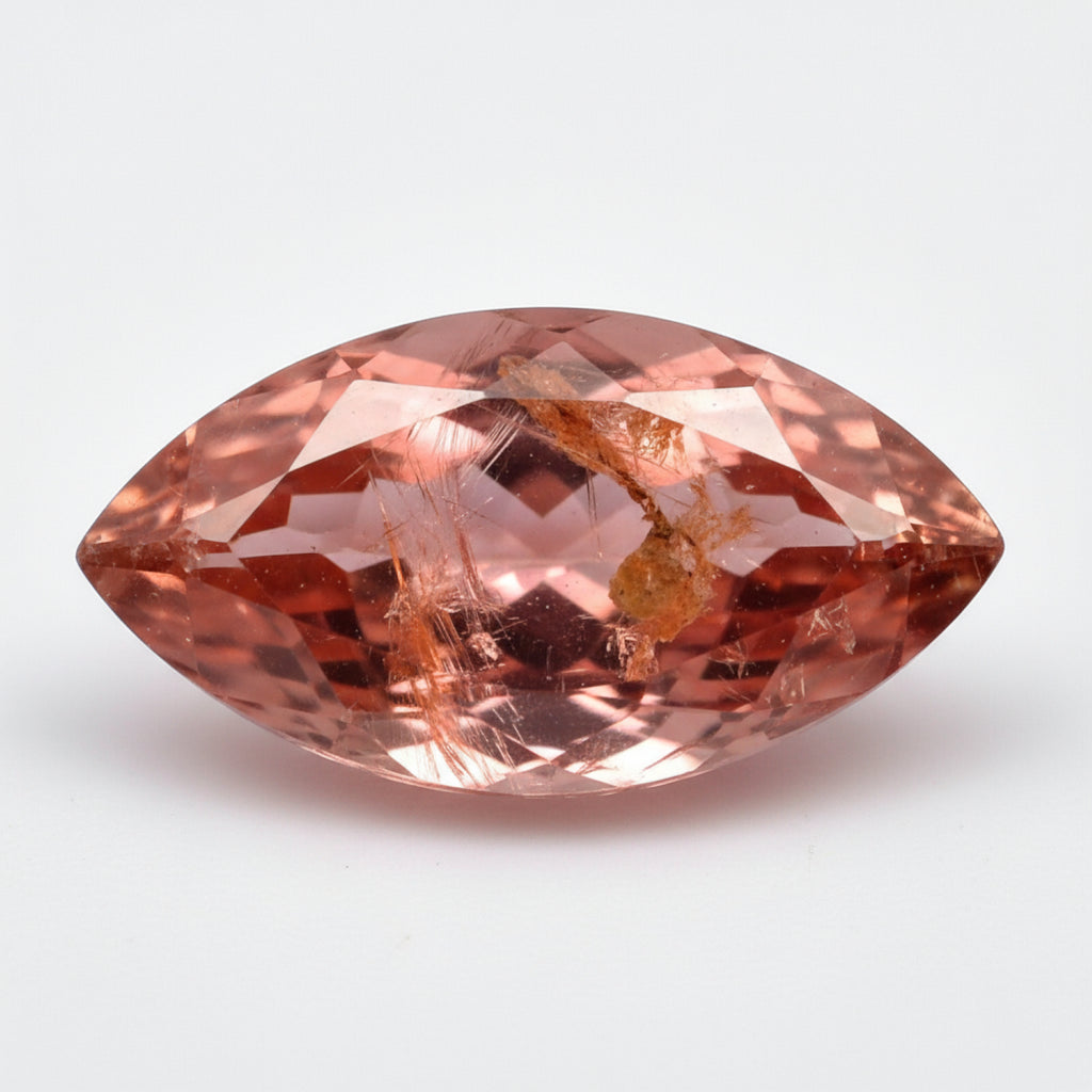 Hessonite Garnet (Gomed) 1PC Chunky 10x20 MM Marquise Faceted Red Brilliant Precious Loose Gemstones