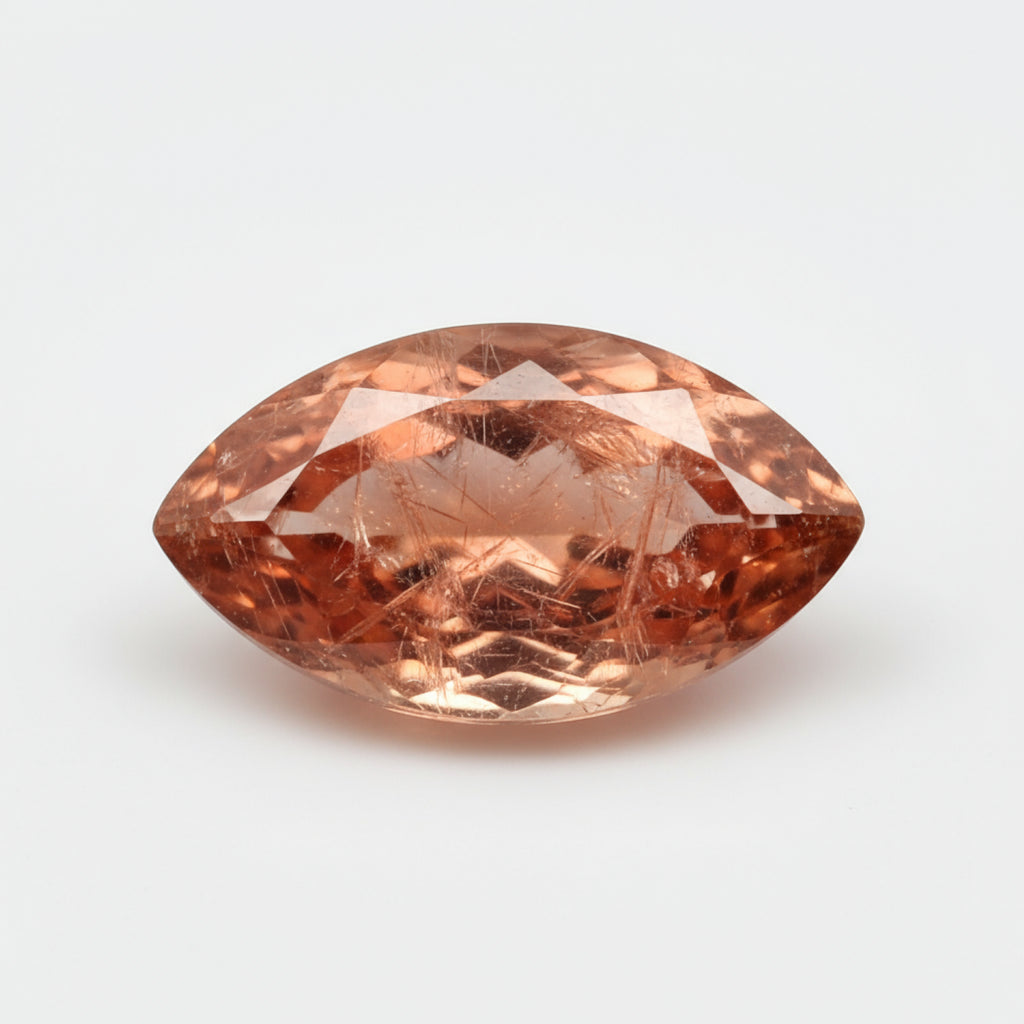 Hessonite Garnet (Gomed) 10PC Tiny 2.5x5 MM Marquise Faceted Red Fine Precious Gems