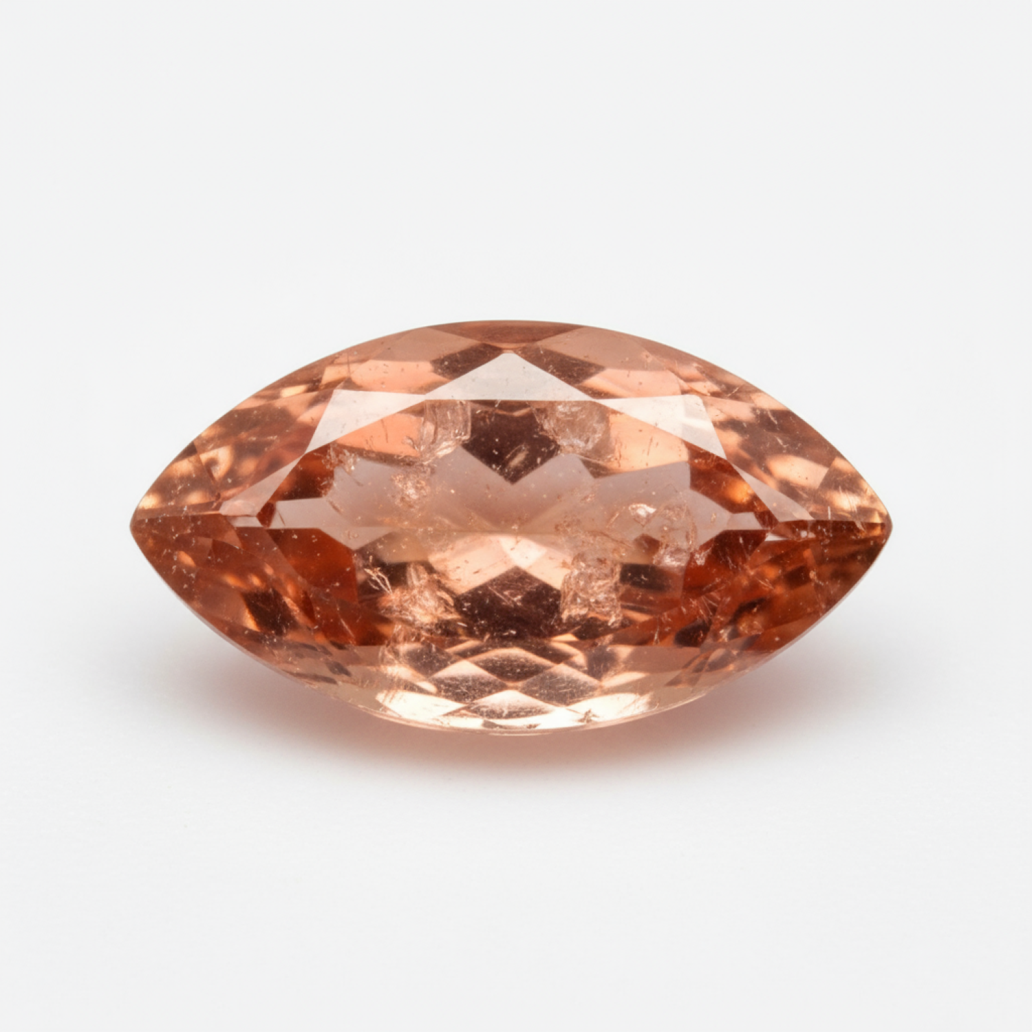 Hessonite Garnet (Gomed) 1PC Tiny 4x8 MM Marquise Faceted Red Natural Precious Loose Gemstone Image principale du produit