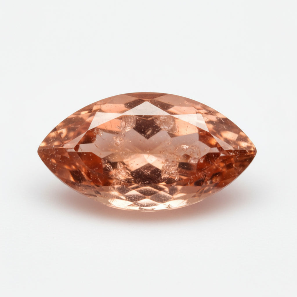 Hessonite Garnet (Gomed) 1PC Tiny 4x8 MM Marquise Faceted Red Natural Precious Loose Gemstone