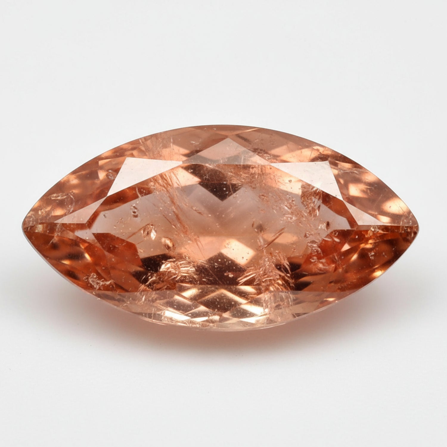 Hessonite Garnet (Gomed) 1PC Small 5x10 MM Marquise Faceted Red Genuine Precious Loose Gemstones