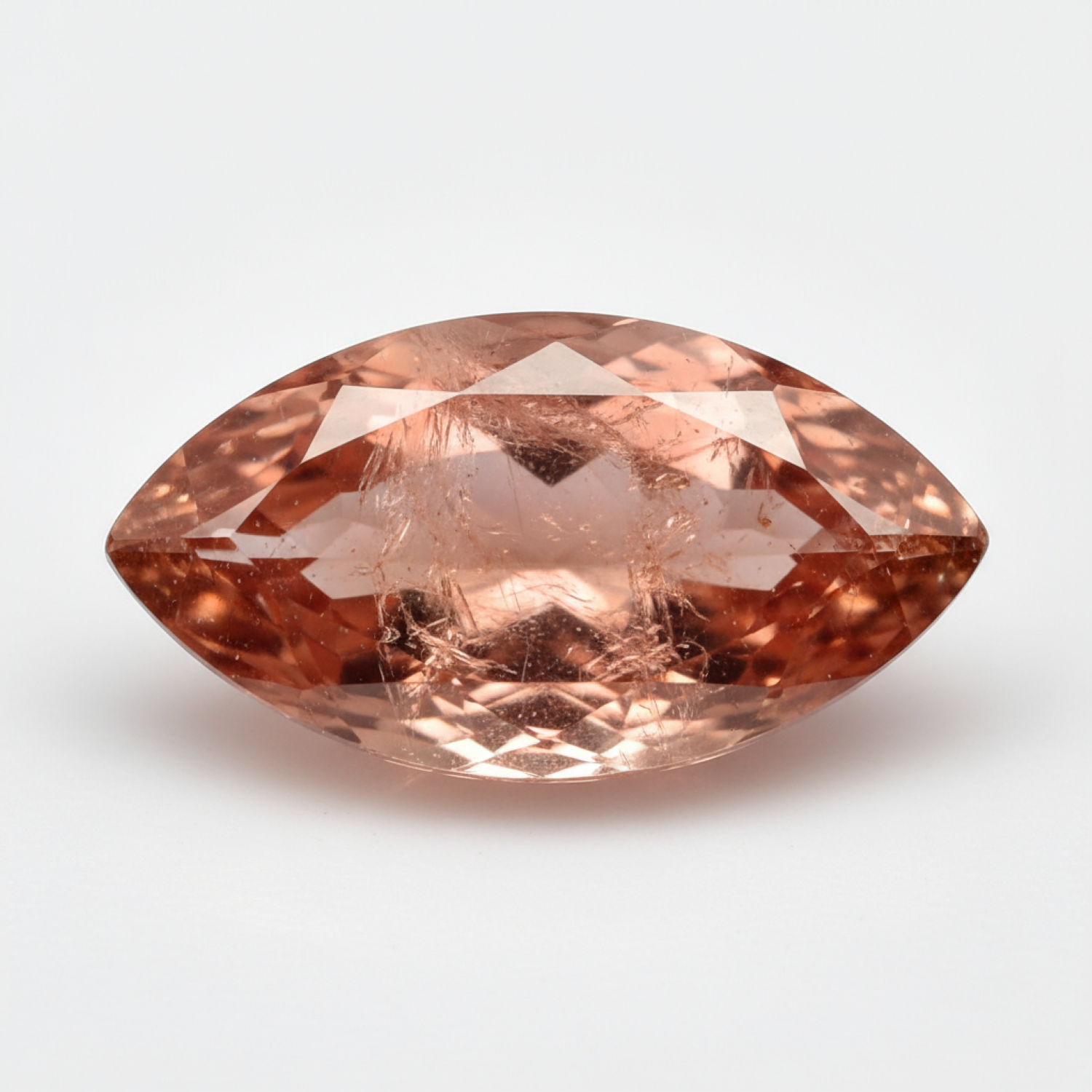 ヘソナイトガーネット（ゴメッド）1個　小　6x12mm　マーキスカット　レッド　高級宝石 サブ画像