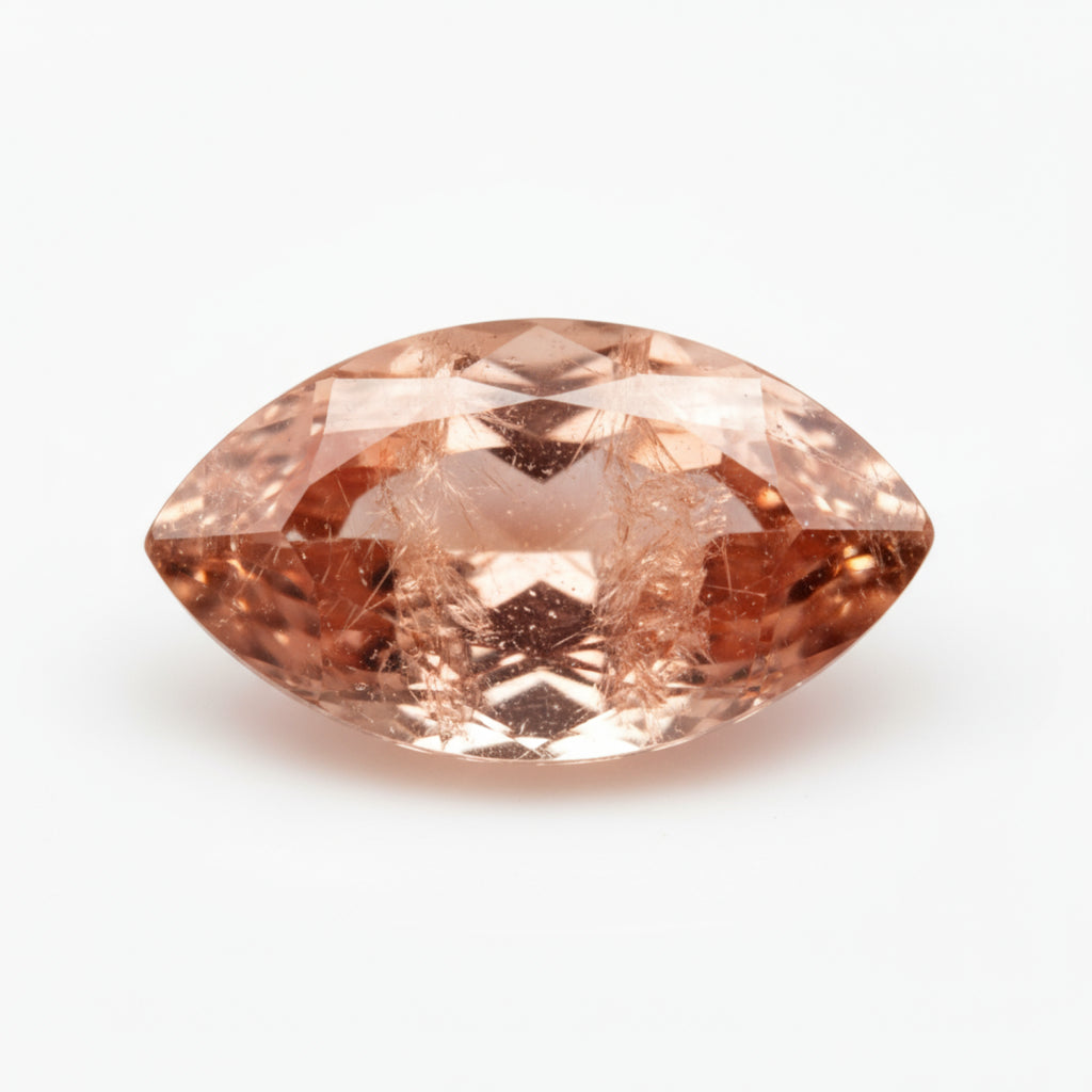 Hessonite Garnet (Gomed) 1PC Medium 7x14 MM Marquise Faceted Red Pure Precious Loose Gems
